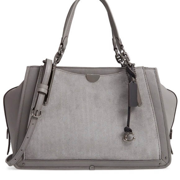 Coach Handbags - NWOT Coach Dreamer Gray 36 Leather and Suede Shoulder Bag